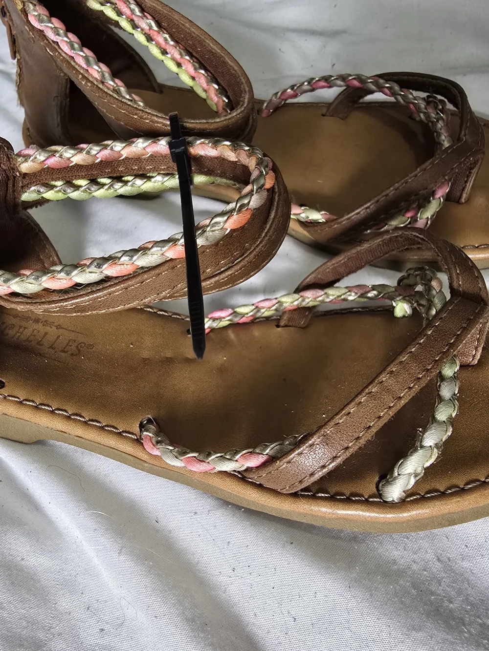 Seychelles Girls Brown Braided Sandals Size 13